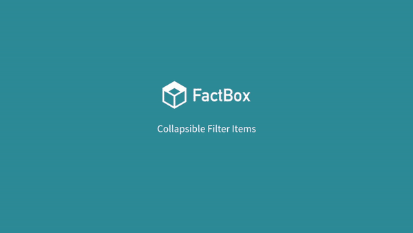 Collapsible filter items